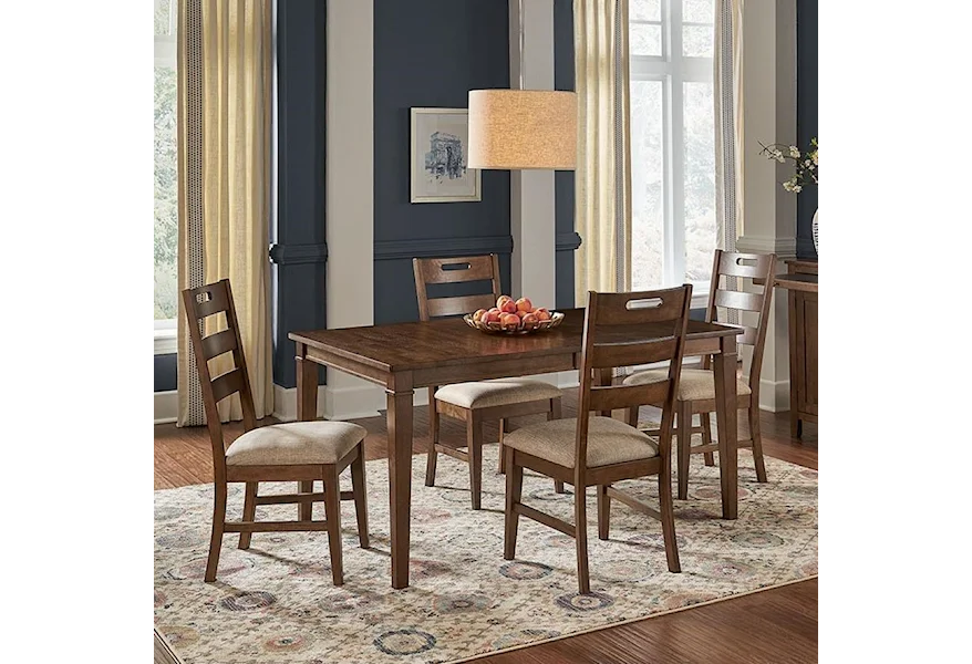 Blue Mountain 5-Piece Table and Chair Set by AAmerica at Esprit Decor Home Furnishings